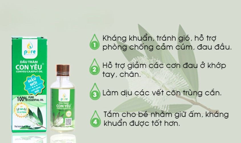 Phân loại Dầu Tràm dựa trên độ tuổi sử dụng